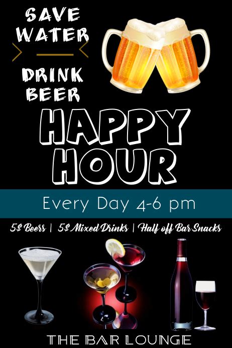 Happy Hour Flyer Template