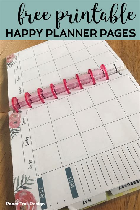 Happy Planner Printables Free