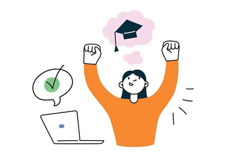 Happy student after exam