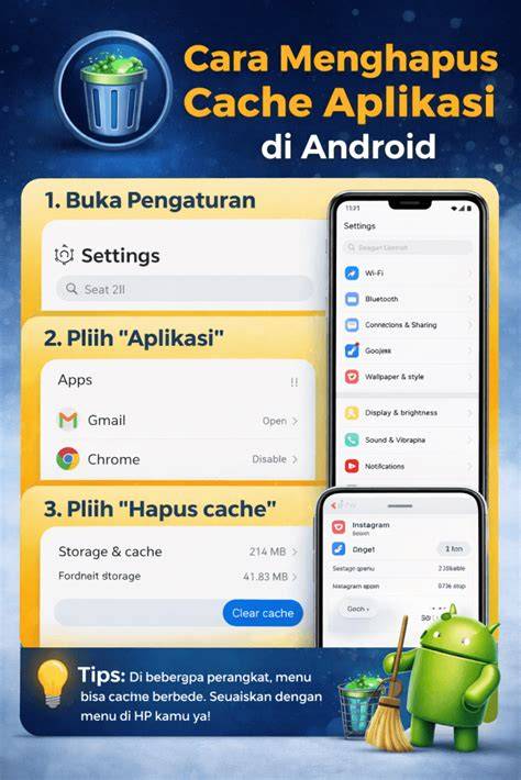 Hapus Cache Aplikasi