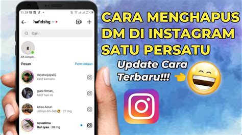 Hapus DM Satu Persatu