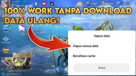Hapus Data Mobile Legends