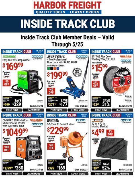 Harbor Freight Inside Track Catalog