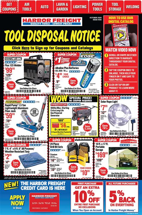 Harbor Freight Monthly Catalog