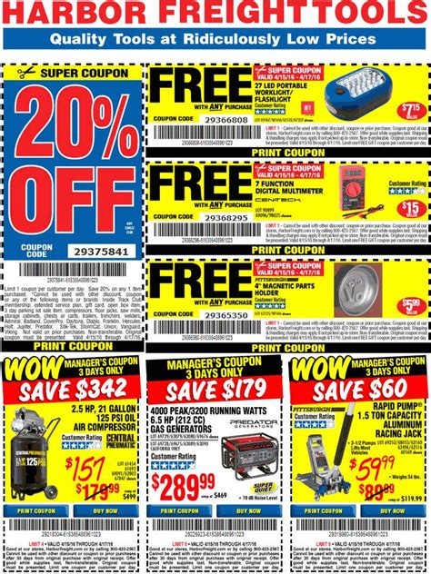 Harbor Freight Printable Coupons