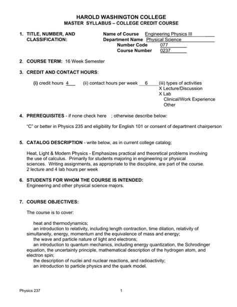 Harold Washington College Course Catalog Fall 2018