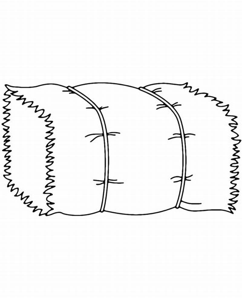 Haystack Coloring Page