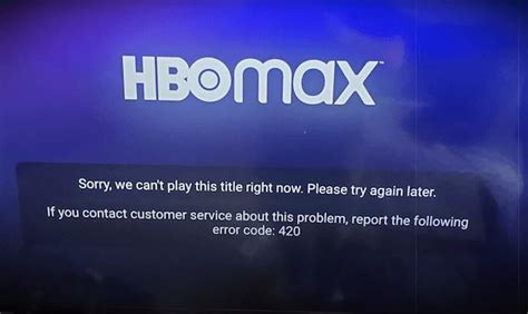 Understanding HBO Max Error Code 1400899