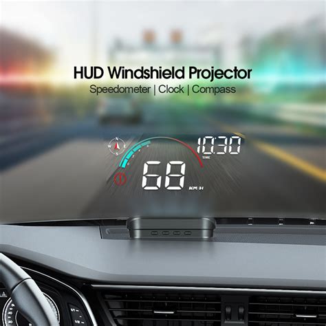 Contoh Head-Up Display (HUD) speedometer