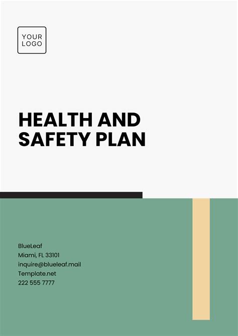 Health And Safety Plan Template