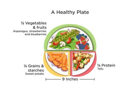 Healthy food plate