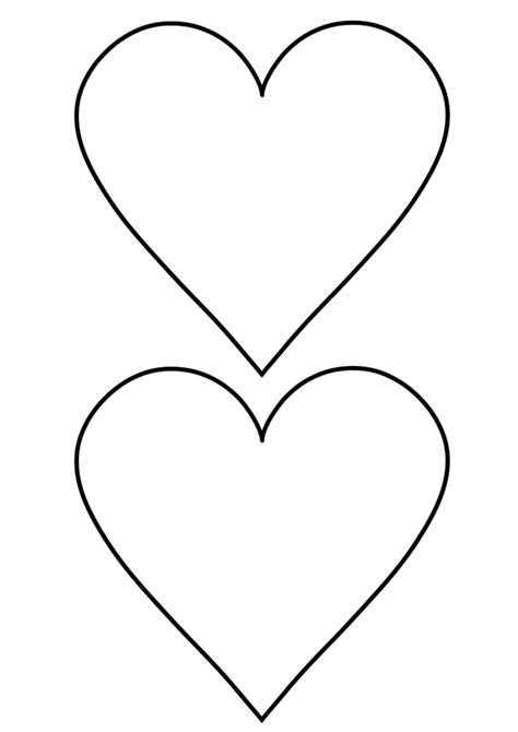 Heart Shape Cut Out Template