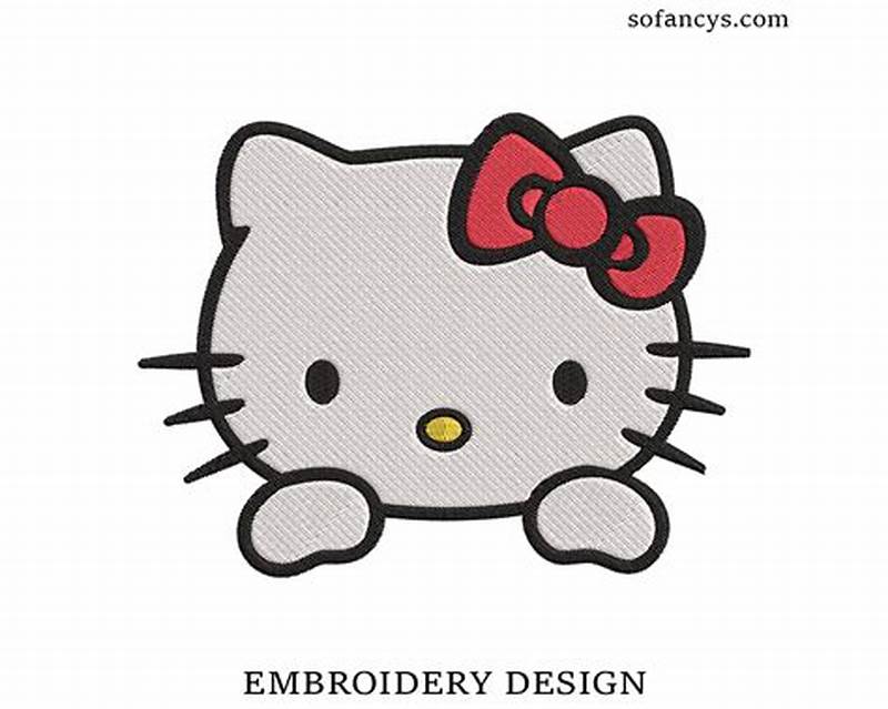 Hello Kitty Embroidery Pattern