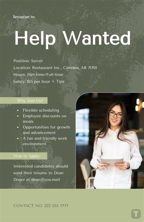 Help Wanted Sign Template