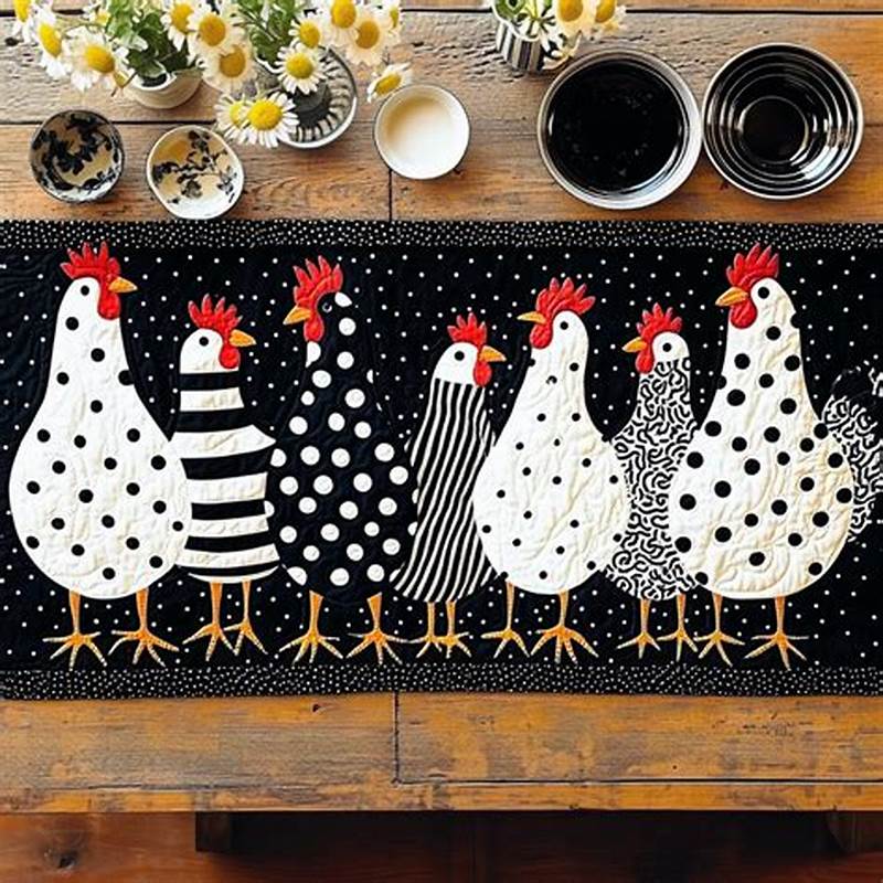 Hen House Harmony Table Runner Pattern