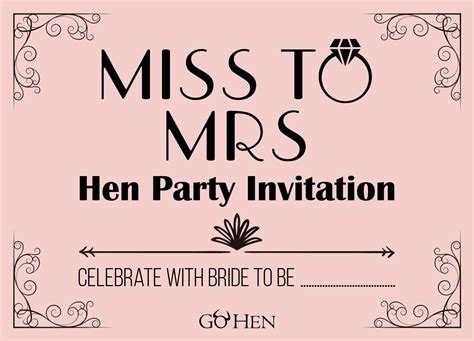 Hen Night Invitations Templates Free