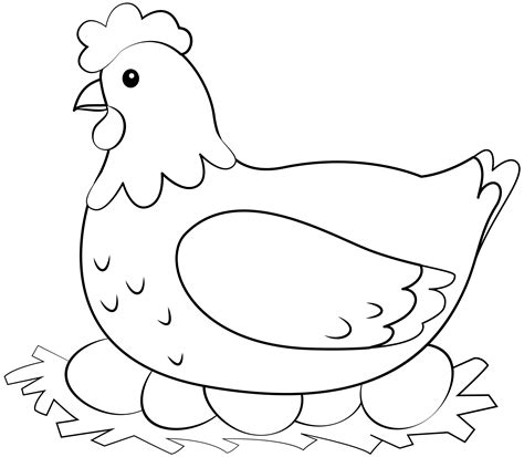Hen Template Printable