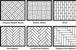 Herringbone Tile Pattern Drawing