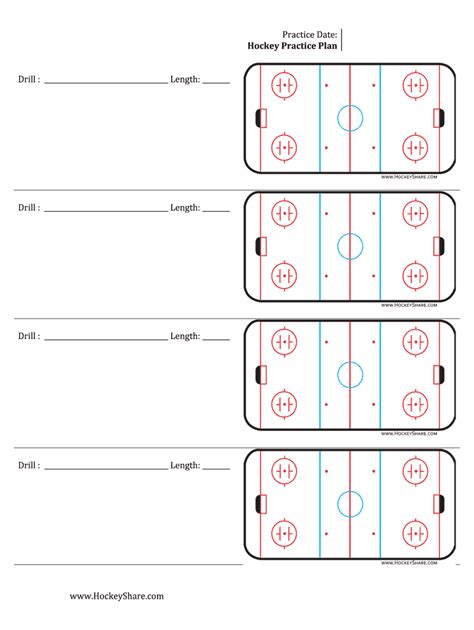 Hockey Practice Template