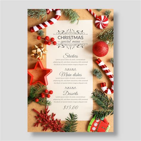 Holiday Menu Template