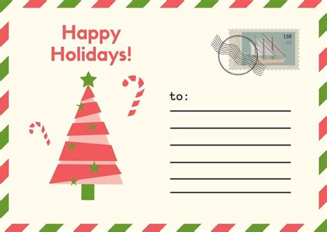 Holiday Postcard Template