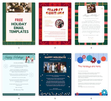 Holiday Templates For Email