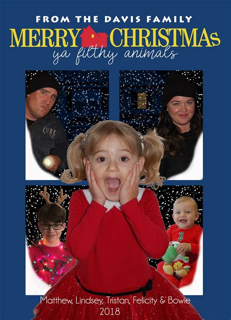 Home Alone Christmas Card Template