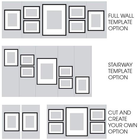 Horizontal Gallery Wall Template
