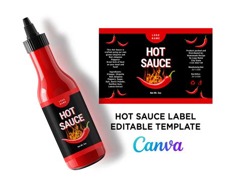 Hot Sauce Label Template Free