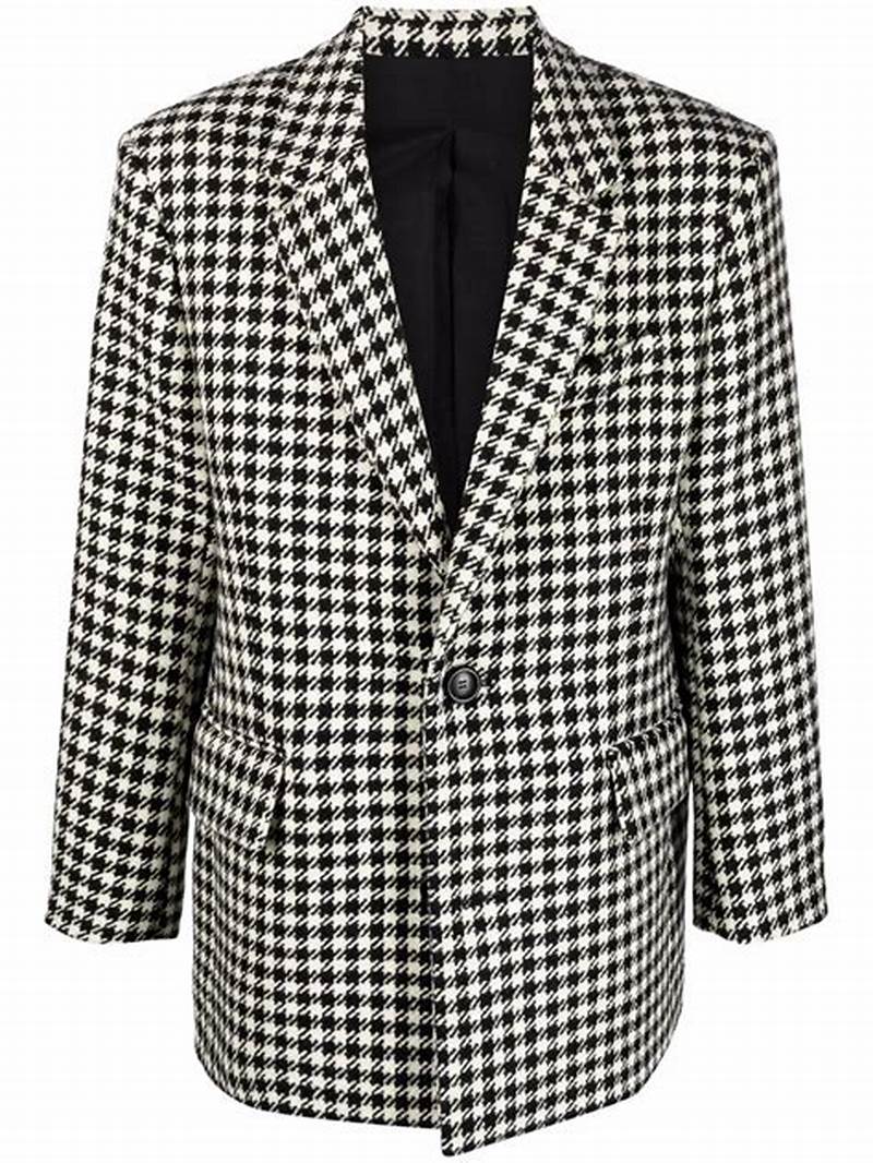 Houndstooth Pattern Jacket