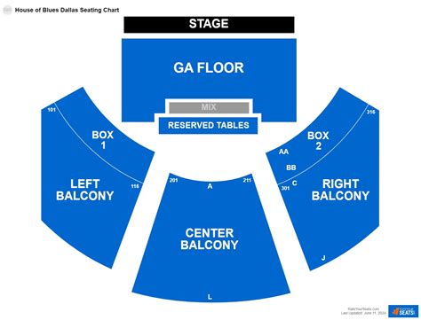 House Of Blues Seating Chart Dallas