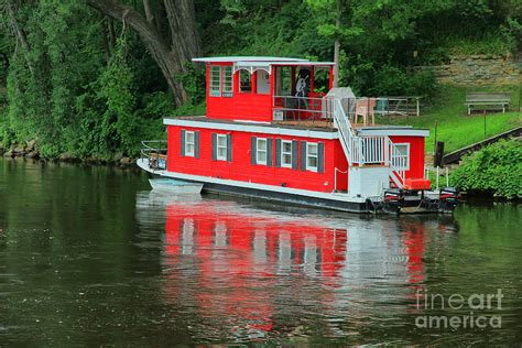 Houseboat on a river