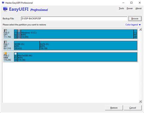 How Do I Restore The EFI Partition