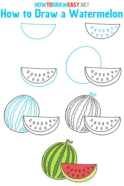 How Do You Draw A Watermelon