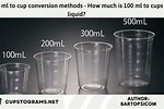 How Much 100 Ml in Cups