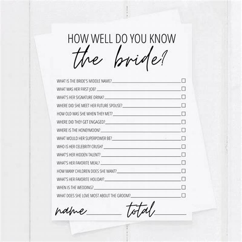How Old Was The Bride Free Printable