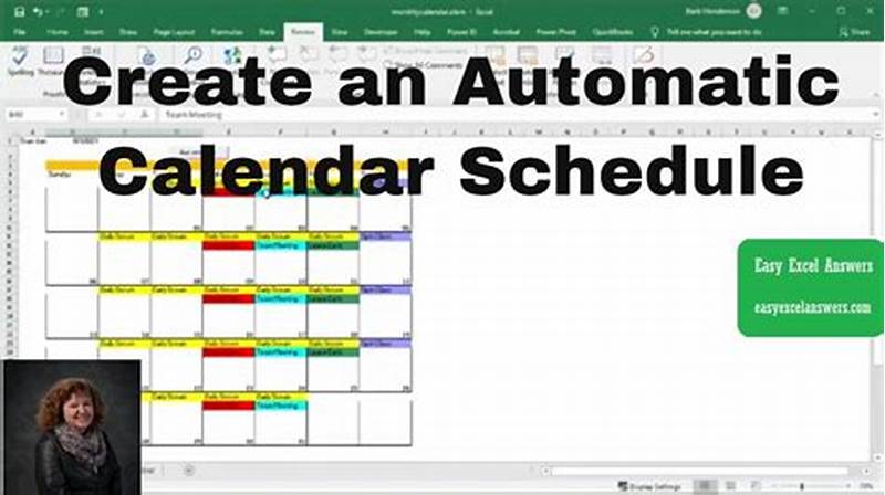 How To Add Automatic Calendar In Excel
