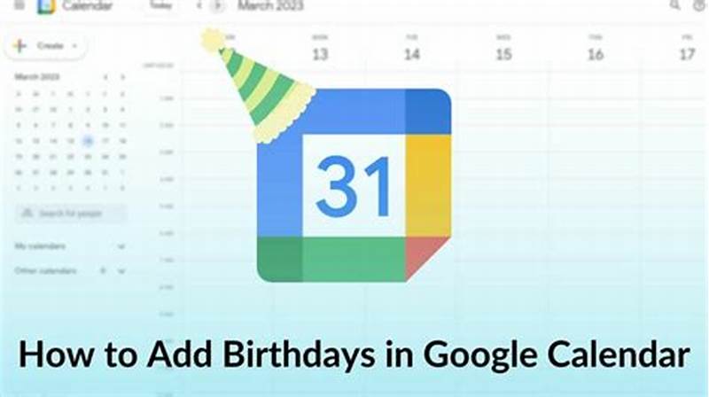 How To Add Birthday In Android Calendar