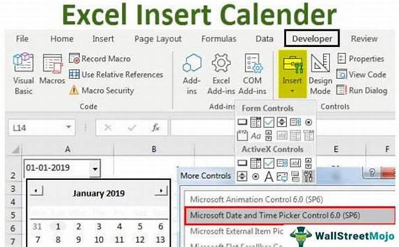 How To Add Calendar To Excel Cell