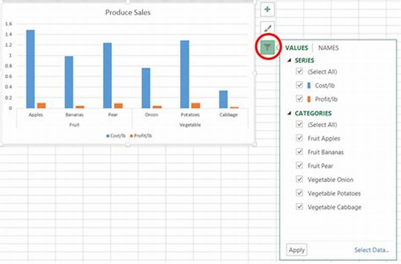 How To Add Chart Filters In Excel