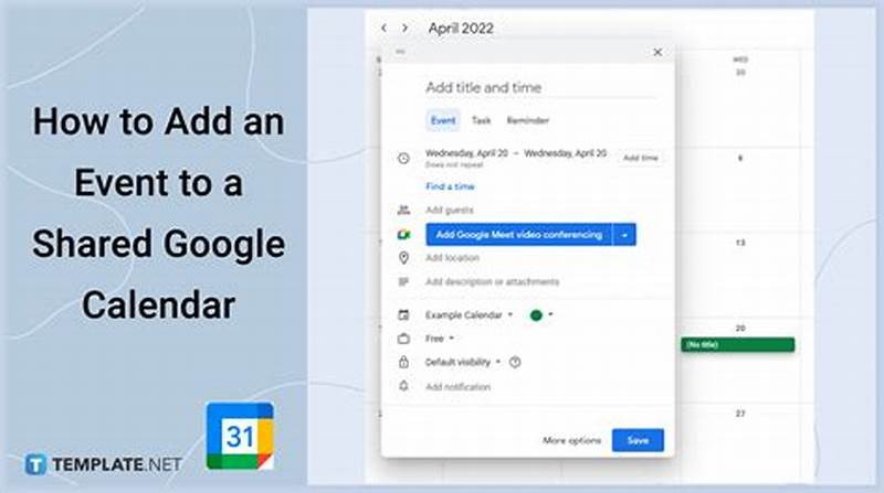 How To Add Event To Google Calendar