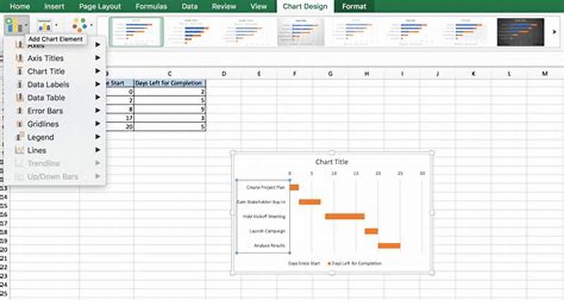 How To Add Gantt Chart In Excel