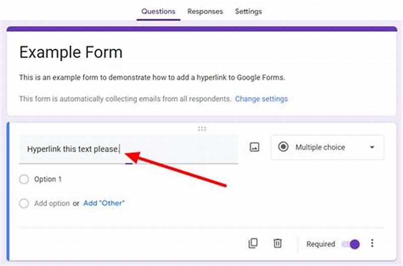 How To Add Hyperlink To Google Form