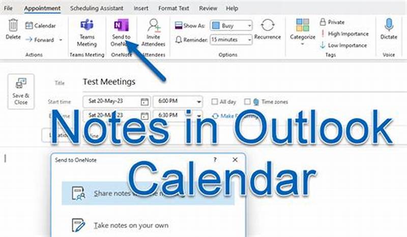 How To Add Notes In Outlook Calendar