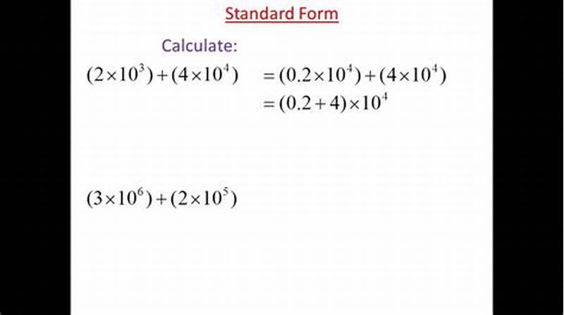 How To Add Numbers In Standard Form