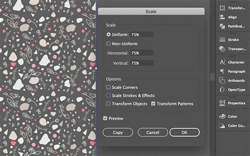 How To Adjust Pattern Size In Illustrator