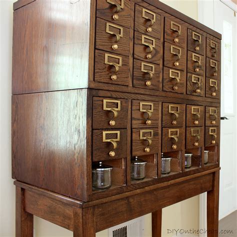 How To Build A Library Card Catalog Cabinet