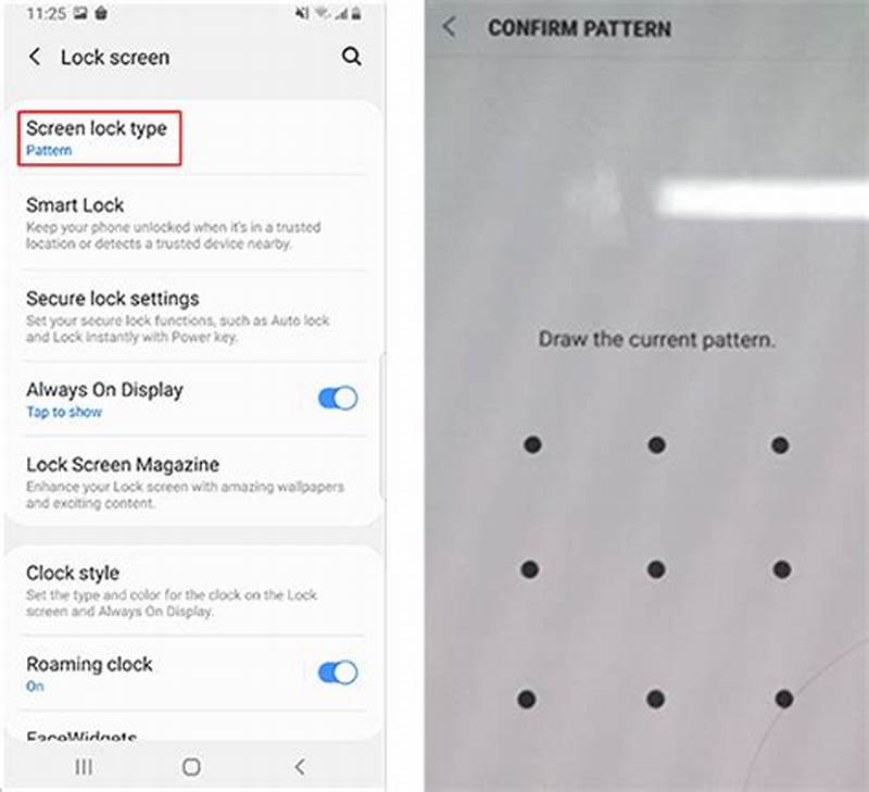 How To Change Pattern Lock In Samsung