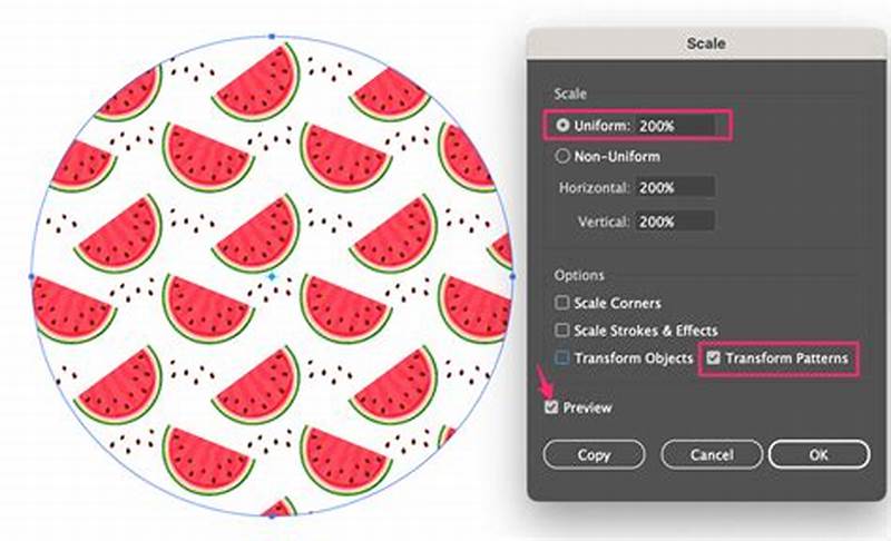 How To Change Pattern Scale In Illustrator