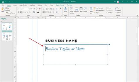How To Change Text In A Publisher Template